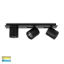 Wall light Sbarra Bar 3 Light 3CCT BLK