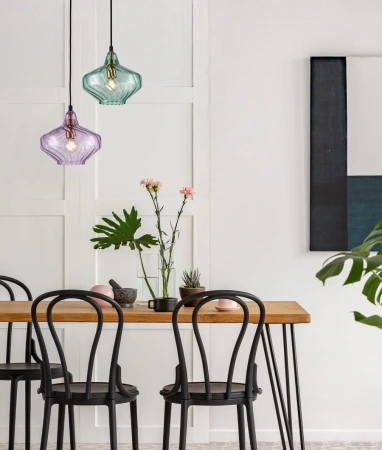 Pendant lamp CAMPANA 3 E14 D20 PUR