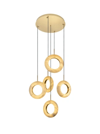 Pendant lamp Carinena P9 Alabaster Spanish Marble LED 72W CCT Dim BRS