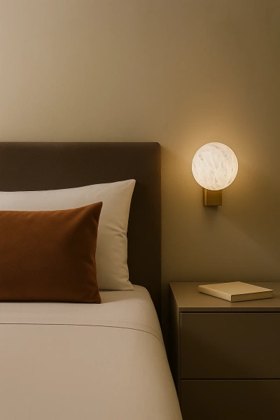 Wall light Movera 1 Alabaster Spanish Marble LED 5W BRS