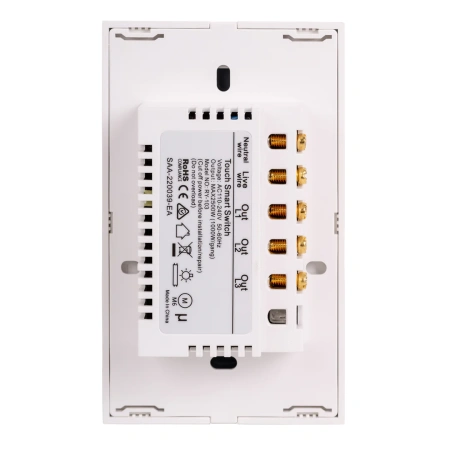 Wall Switch 3 Gang white HV9110-3 Wifi