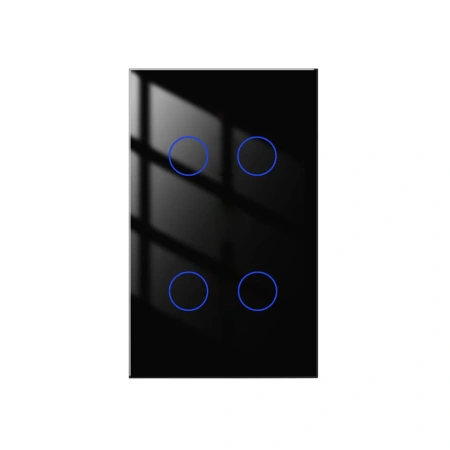 Wall Switch 4 Gang Zigbee Wifi BLK
