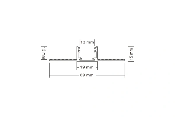 Recessed track MUSE black 48V L200