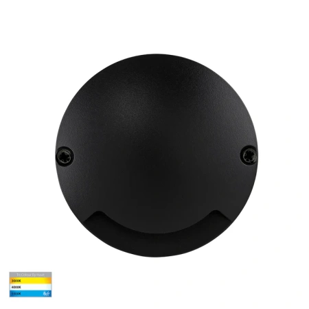 Step Inground light Dome LED 3W 3CCT HV2871T-BLK-12V