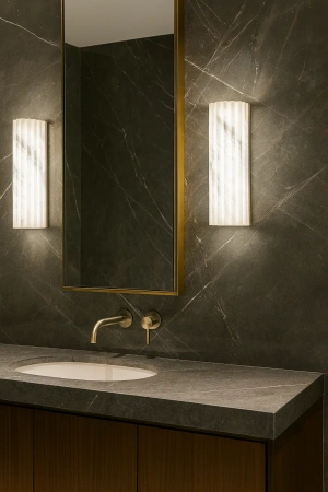 Wall light Gelsa Alabaster Spanish Marble LED 10W 3CCT BRS