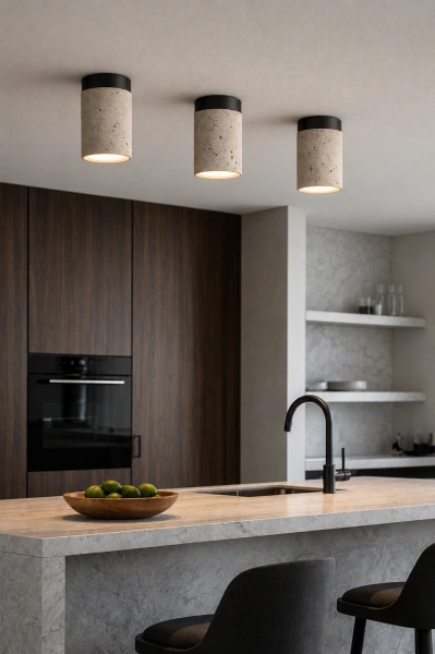 Ceiling lamp Molise Travertine E27 BL