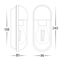 Wall Light Lume E27 8W HV3512W-WHT