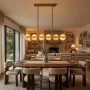 Pendant lamp Meridian 6 L150 LED BRS