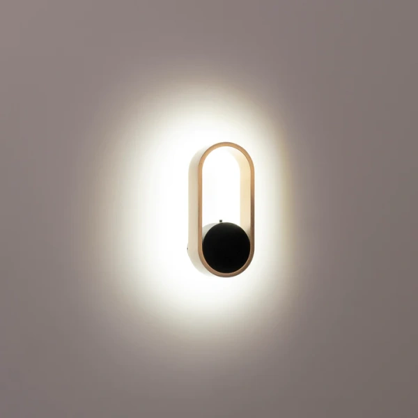 Wall light Ovale HV8080T-BLKBR LED 7W TRI Colour Dimmable Wall light Ovale HV8080T-BLKBR LED 7W TRI Colour Dimmable