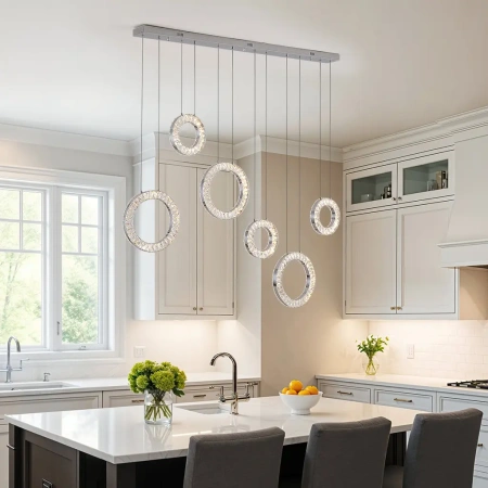 Pendant lamp LUNA 6 LED 80W CH