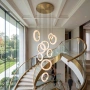 Pendant lamp Carinena P9 Alabaster Spanish Marble LED 72W CCT Dim BRS