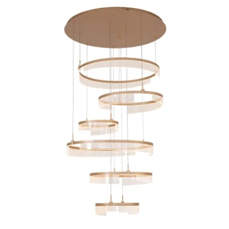 Pendant lamp Lando 6 ring LED 180W 3CCT GL