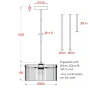 Pendant light MEDICI 300mm GL