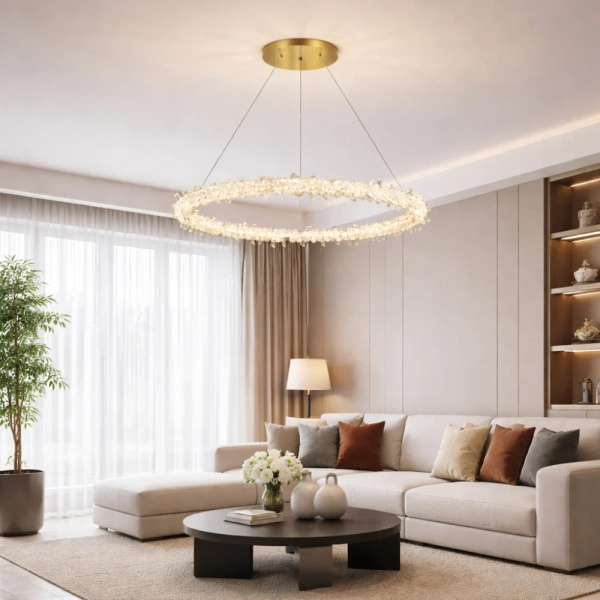 Pendant lamp Glacier K9 Crystal LED 80W 3K Dim GL