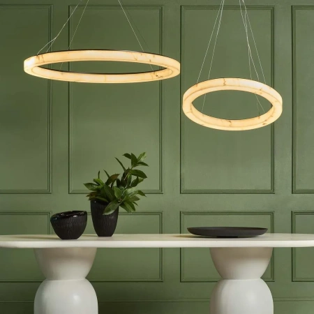 Pendant lamp Halo Resin Medium LED BLK