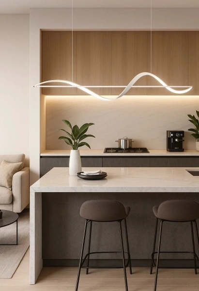 Pendant lamp Famous linear P1 LED 20W 3CCT L1600 WHT