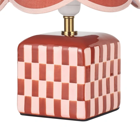 Table lamp Valentina Ceramic E27 Coral