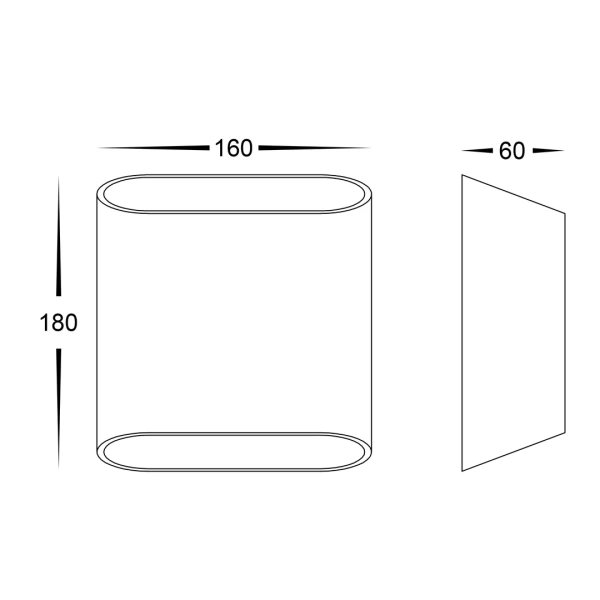 Wall light Contec LED 10W 3CCT IP65 HV3662T-WHT