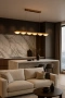 Pendant lamp Miraflores Alabaster Spanish Marble L150 LED 35W CCT Dim BRS