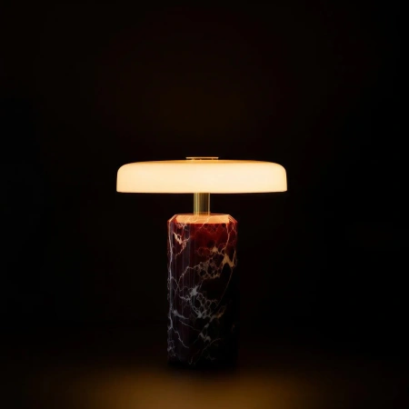 Table lamp Avra Aubergine Marble Touch LED