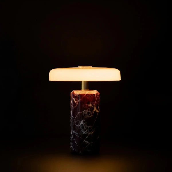 Table lamp Avra Aubergine Marble Touch LED
