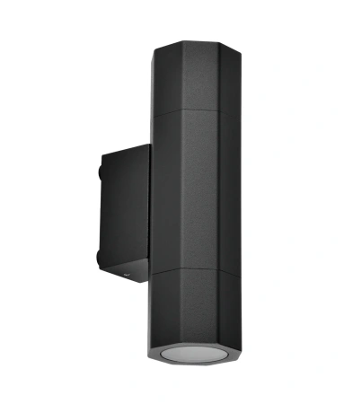 Wall light Octo Up and Down GU10 IP65 Black