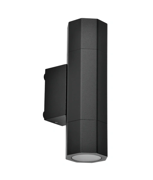 Wall light Octo Up and Down GU10 IP65 Black