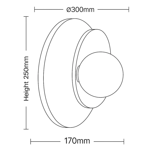 Wall lamp Vanta Travertine G9 5W BL