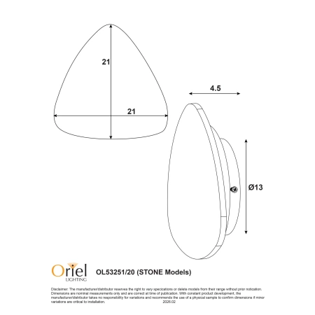 Wall light Reul.20 9W LED 3CCT TRAVERTINE