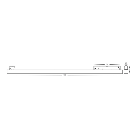 Track opal light HCP-1029209 BK 48V 20W