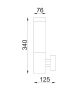 Wall light TORRE 1 E27 IP44