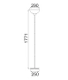 Floor lamp Progetto E27 BLK