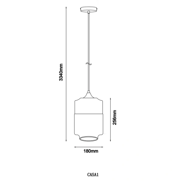Pendant lamp CASA Jar AMB
