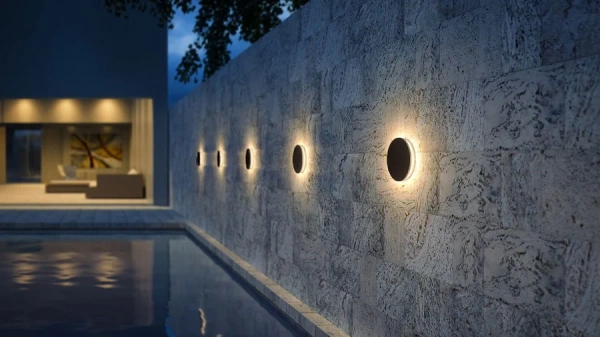 Wall light Halo TRI Colour LED 7W BLK