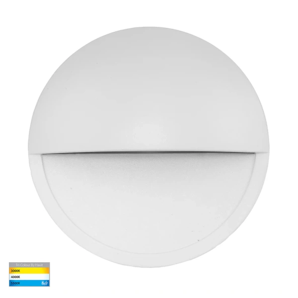 Step light Veko White with Eyelid HV2929T-WHT-240V IP65