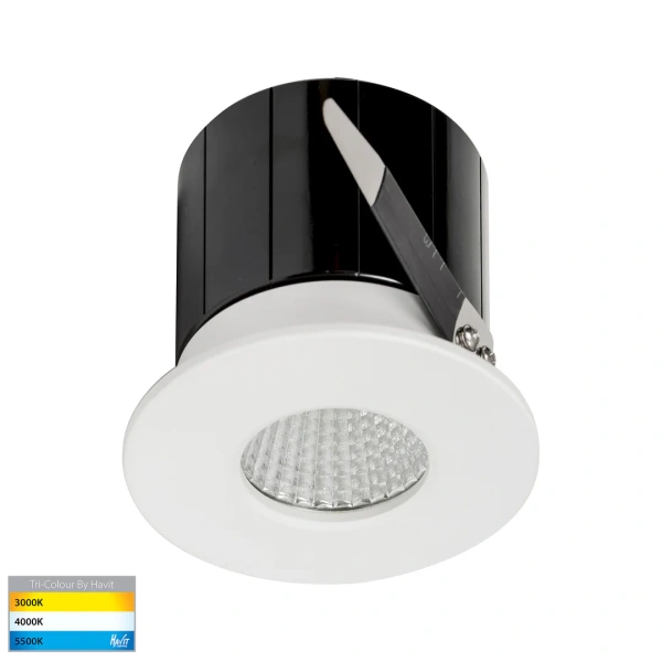 Recessed downlight Prime BLK Fixed 3CCT LED 12W IP54 WHT Recessed downlight Prime BLK Fixed 3CCT LED 12W IP54 WHT