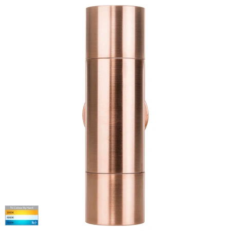 Wall light Tivah Light Up Down GU10 3CCT Copper