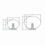 Wall lamp Orb 150 G9 BLK