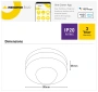 Surface Mount Sensor PIR SXSEN002PIR D88 Wi-Fi WHT