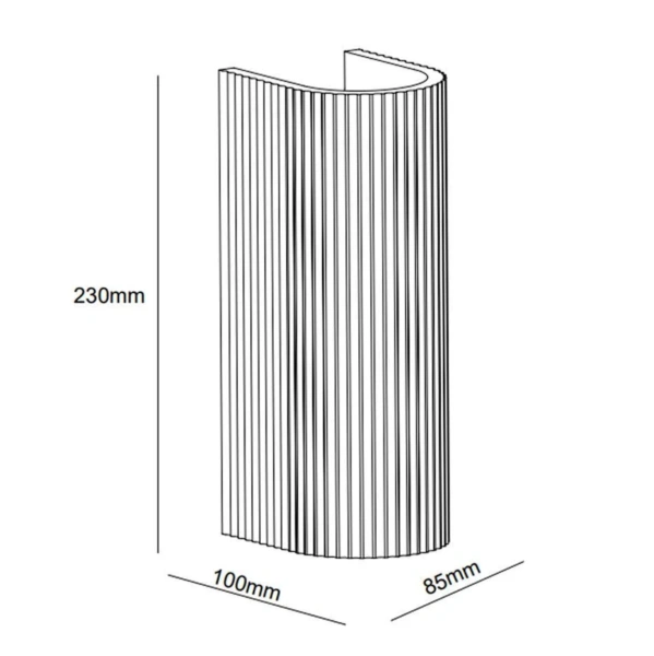 Wall lamp Terra Concrete GU10 Terracotta