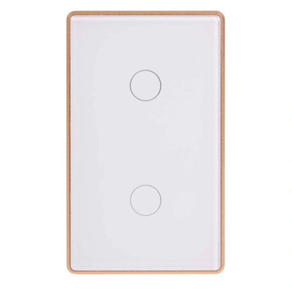 Wall Switch 2 Gang WHT-GLD HV9120-2 Wifi