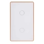 Wall Switch 2 Gang WHT-GLD HV9120-2 Wifi