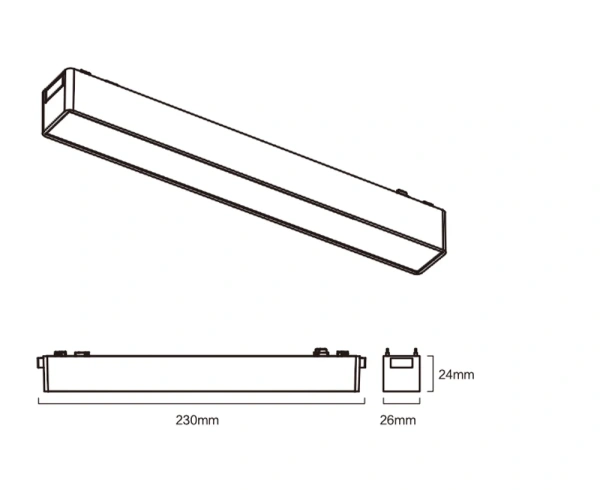 Track Opal Line light Z3040-10.OP.CCT.BK 48V 10W WIFI