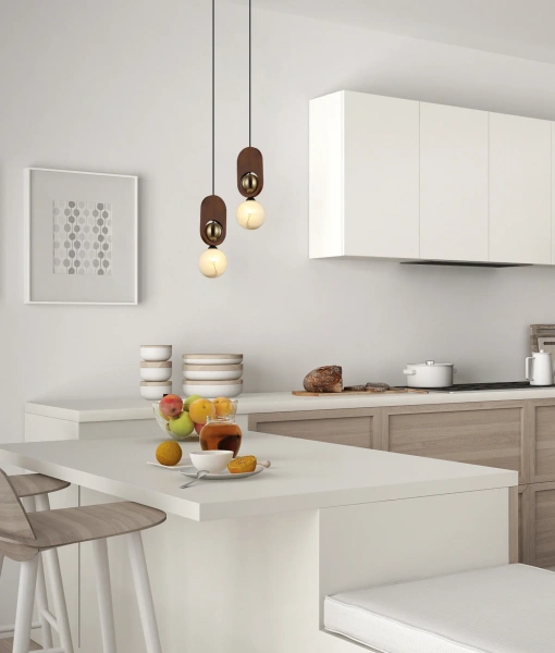 Pendant light PALTA2 G9 Red wood 25W