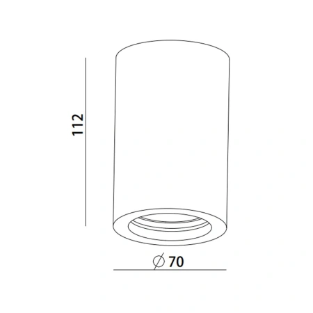 Surface downlight Eon Small GU10 White