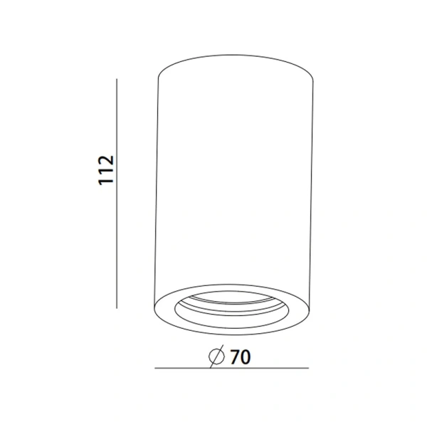 Surface downlight Eon Small GU10 White