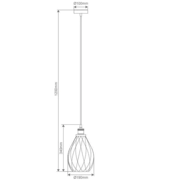 Pendant lamp EVELYN 31351 E27 CLR Pendant lamp EVELYN 31351 E27 CLR