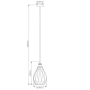 Pendant lamp EVELYN 31352 E27 GRY