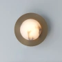 Wall lamp Oden Alabaster LED Brass