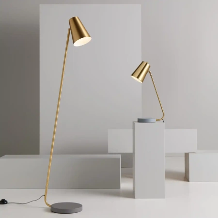Table lamp Arlen Satin Brass & Satin Grey